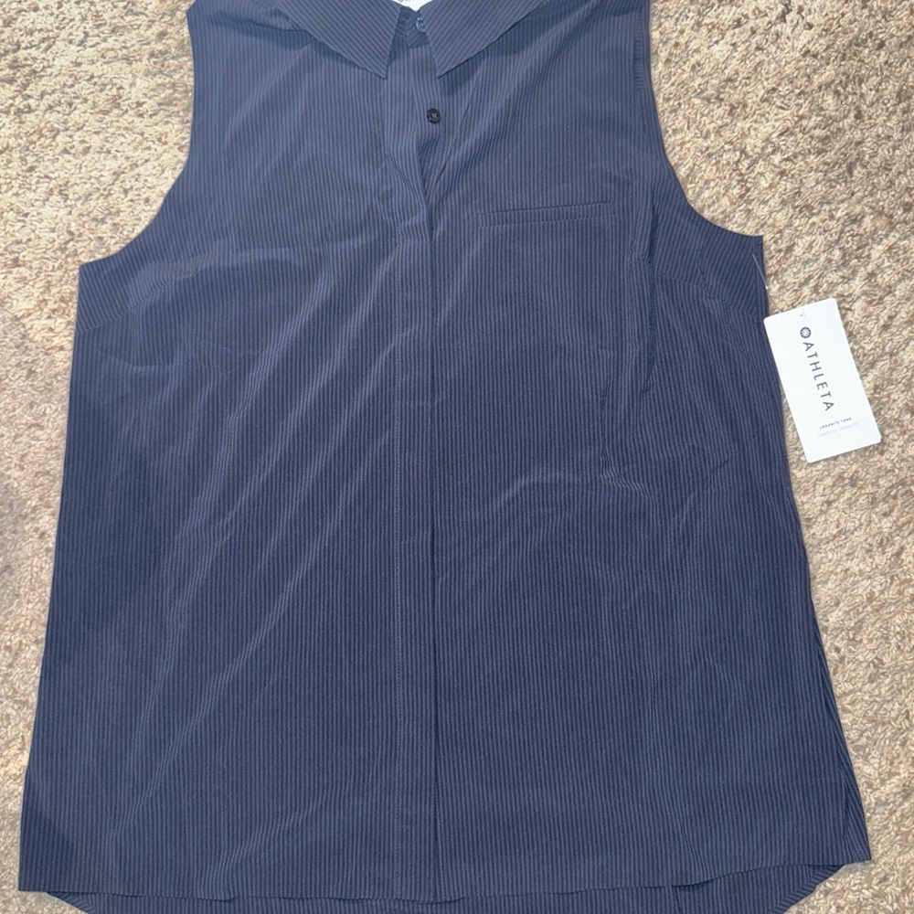 Athleta women’s Dark Blue Sleeveless Shirt